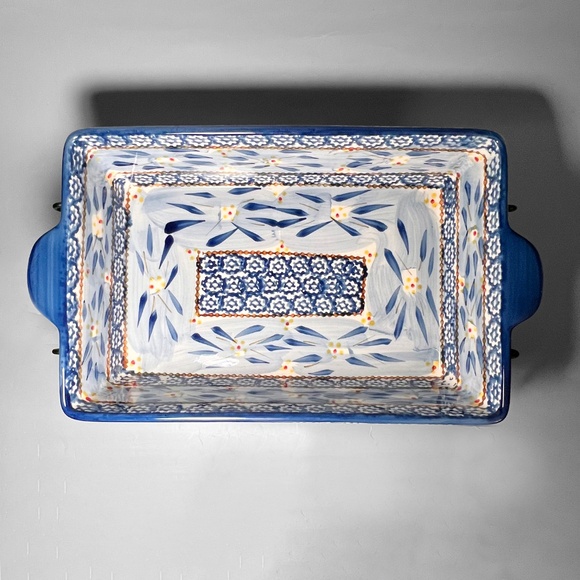 Temptations Blue "Old World" Medium Casserole Pan - Picture 5 of 13